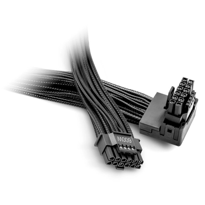be quiet! 12V-2X6/12VHPWR 90° Reversed Cable PCIe – câble d’alimentation modulaire